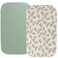 Fadacudan Muslin Bassinet Sheet Compatible with Baby Delight Beside Me Dreamer Bassinet 2 Pack Cotton Stylish Boho Fitted Bassinet Sheets Super Soft for Baby Roman Green Botanical Leaf