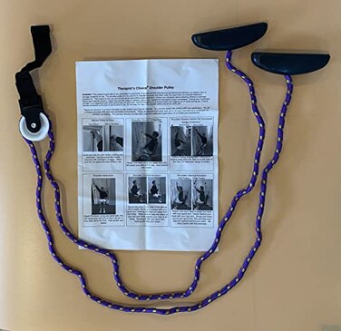 Therapist's Choice Therapists Choice Shoulder Pulley Over The Door Includes Basic Exercise Guide Purple