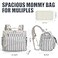 ALLCAMP OUTDOOR ALLCAMP Diaper Backpack Waterproof Large Capacity Baby Bag MultiFunction Nappy Bag with Stroller Hooks Convertible Tote Blue Stripe