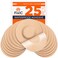 Fixic Freestyle Adhesive Patch 25 PCS Good for Libre 1 2 3 Plus Enlite Guardian NO Glue in The Center of The Patch PreCut Back Paper Long Fixation for Your Sensor Tan