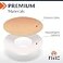 Fixic Freestyle Adhesive Patch 25 PCS Good for Libre 1 2 3 Plus Enlite Guardian NO Glue in The Center of The Patch PreCut Back Paper Long Fixation for Your Sensor Tan