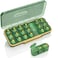 Acedada Pill Organizer 3 Times A Day 7Day Pill Box 3 Times A Day Weekly Medicine Box Organizer 7 Detachable Portable Daily Pill Container Dispenser Case for Vitamins Fish Oils Supplements Green