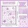 Tudomro 3 Pieces Butterfly Nursery Crib Bedding Set for Girls Standard Size Bedding Sets with Comforter Fitted Sheet Crib SkirtPurple