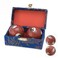 JapanBargain Set of 2 Chinese Baoding Balls Hand Exercise Therapy Balls Stress Reliefe Balls Red