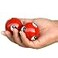 JapanBargain Set of 2 Chinese Baoding Balls Hand Exercise Therapy Balls Stress Reliefe Balls Red