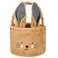 ONGLYP Easter Bunny Basket Plush Cute Bunny Tote Bags Cute Rabbit Design Personalized Easter Bucket for Kids Carrying Gift and Eggs PlushBrown