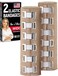 Mighty-X Premium Elastic Bandage Wrap 2pk 18 Extra Clips 6 in x 15ft Wide Compression Bandage Wrap Waist Thigh Knee Lymphedema Body Wrap