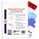 MFASCO Disposable PPE Kit with Apron Visor Complete Protection Mask Visor Apron Gloves Shoe Covers USA Assembled Vomit Blood Urine Feces Protection