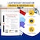MFASCO Disposable PPE Kit with Apron Visor Complete Protection Mask Visor Apron Gloves Shoe Covers USA Assembled Vomit Blood Urine Feces Protection
