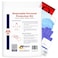 MFASCO Disposable PPE Kit with Apron Visor Complete Protection Mask Visor Apron Gloves Shoe Covers USA Assembled Vomit Blood Urine Feces Protection
