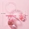 ZYFLSQ 24 Baby Shower Pacifiers Necklace for Girl 30 Mini Acrylic Pacifiers Charm Party Favors Decorations Pink
