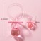 ZYFLSQ 24 Baby Shower Pacifiers Necklace for Girl 30 Mini Acrylic Pacifiers Charm Party Favors Decorations Pink