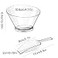 Sawysine 24 Pcs Plastic Clear Serving Bowls with Kitchen Plastic Scoops Salad Serving Bowls Popcorn Scoops Angled Candy Container for Salad Cooking Parties 210 ml