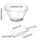 Sawysine 24 Pcs Plastic Clear Serving Bowls with Kitchen Plastic Scoops Salad Serving Bowls Popcorn Scoops Angled Candy Container for Salad Cooking Parties 210 ml