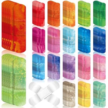 ضمادات أطفال من بانلي، 120 قطعة، 283 × 0.75، ضمادات مرنة مقاومة للماء بتصميم لطيف، شريط قابل للتهوية، مناسبة للإسعافات الأولية والعناية بالجروح وحمايتها، بألوان زاهية.