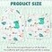 Zainpe 6Pcs Snap Muslin Cotton Baby Bibs Dinosaur Star Bear Pattern Bib Adjustable Burp Cloths with 6 Absorbent Soft Layers for Infants Newborns Toddlers Drooling Feeding Teething