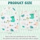 Zainpe 6Pcs Snap Muslin Cotton Baby Bibs Dinosaur Star Bear Pattern Bib Adjustable Burp Cloths with 6 Absorbent Soft Layers for Infants Newborns Toddlers Drooling Feeding Teething