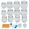 NFZUNW Cupping Therapy Sets14 Cups Thick Chinese Acupoint Glass Cupping Therapy Set for Professionalsfor Massage Back and Relieve Fatigue