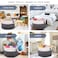 COMSE Extra Large Blanket Basket Woven Laundry Basket 217x 138 Nursery Hamper Cotton Rope Laundry Hamper Living Room for Storage Toys Clothes Towels White Black