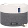 COMSE Extra Large Blanket Basket Woven Laundry Basket 217x 138 Nursery Hamper Cotton Rope Laundry Hamper Living Room for Storage Toys Clothes Towels White Black