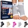 جوارب ضغط Bitly لتخفيف التهاب اللفافة الأخمصية والتهاب وتر أخيل، زوج من أكمام ضغط الكاحل لتخفيف تورم القدم وآلام نتوءات الكعب والإرهاق، دعامة مريحة لقوس القدم للاستخدام اليومي، لون أبيض