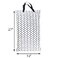 wegreeco Reusable Hanging Wet Dry Cloth Diaper Bag Grey Leaf Grey