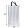 wegreeco Reusable Hanging Wet Dry Cloth Diaper Bag Grey Leaf Grey