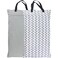 wegreeco Reusable Hanging Wet Dry Cloth Diaper Bag Grey Leaf Grey