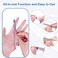 AhaTopia Nail Files for Natural Nails 6 Pack Metal Nail File 55 Stainless Steel Thin Durable Nail Filer with Curved Sharp Pointed Tip Double Sided Manicure Pedicure Toenails Tools