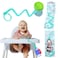 Brilli Baby Cup Catcher Patented Safety Tether Strap Attach Sippy Cups Bottles Pacifiers More to Stroller High Chair Car Seat Made in USA Food Grade Dishwasher Safe Aqua