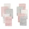 Little Treasure Unisex Baby Rayon from Bamboo Luxurious Washcloths Light Pink Gray One Size