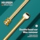 MR.GREEN MRGREEN Ear Wax Removal Ear Cleaner Double End Earwax Remover 360 Cleaning Three Ring Ear Pick Stainless Steel Ear Care Tools Golden