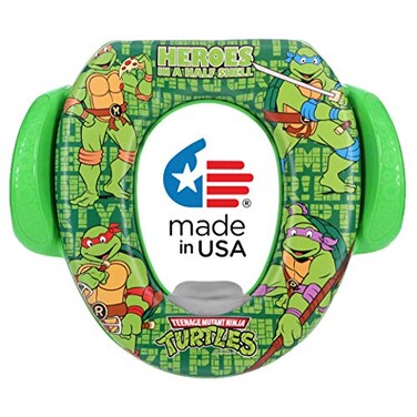 Nickelodeon TMNT Half Shell Soft Potty Seat and Potty Training Seat Soft Cushion Baby Potty Training Safe Easy to Clean