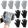 Alotpower Exfoliating Gloves for Big Hands 8Pack Large DoubleSided Shower Gloves