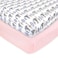 Hudson Baby Unisex Baby Cotton Fitted Crib Sheet Pink Safari One Size
