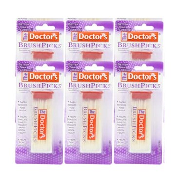 The Doctor's The Doctors BrushPicks Interdental Toothpicks 120Picks per pack 6Pack
