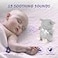 BEREST Baby Sleep Soother with Projector Night Light AutoOff Timer Musical Sheep Plush Toy with White Noise Heartbeat Shushing Lullabies for Newborns Infants Shower Gift
