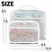 holay 4 Pack Building Block Storage Bags Clear Zippered Toy Organizer Case