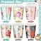 Patelai 150 Pack Vintage Floral Paper Tea Cups 9 oz Disposable Paper Cups for Tea Party Wedding Bridal Baby Shower Garden Spring Party 6 Designs 25 Each