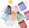 SUMAJU 100 Pieces Moon Star Organza Jewelry Candy Bags 27x35 Inch