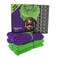 AFRIKI African Net Sponge Premium Authentic Exfoliating Body Scrubber Extra Long Stretch Bath Sponge for Shower Deep Exfoliating Washcloth for Smooth Skin 2 Pack Purple Green