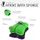 AFRIKI African Net Sponge Premium Authentic Exfoliating Body Scrubber Extra Long Stretch Bath Sponge for Shower Deep Exfoliating Washcloth for Smooth Skin 2 Pack Purple Green