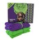 AFRIKI African Net Sponge Premium Authentic Exfoliating Body Scrubber Extra Long Stretch Bath Sponge for Shower Deep Exfoliating Washcloth for Smooth Skin 2 Pack Purple Green