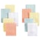 Little Treasure Unisex Baby Rayon from Bamboo Luxurious Washcloths Yellow Peach 10Pack One Size