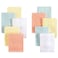 Little Treasure Unisex Baby Rayon from Bamboo Luxurious Washcloths Yellow Peach 10Pack One Size