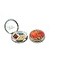 Houder Designer Pill Box by Decorative Pill Case with Gift Box Carry Your Meds in Style Orange Daisy