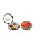 Houder Designer Pill Box by Decorative Pill Case with Gift Box Carry Your Meds in Style Orange Daisy