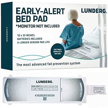 Lunderg EarlyAlert Bed Alarm Pad Pager NOT Included Wireless Replacement or Extra Sensor Pad with Patented PreRise Technology for Lunderg Early Alert Bed Alarm System Owners