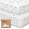 طقم ملاءات سرير أطفال من القطن العضوي من KeaBabies، قطعتان، للأولاد والبنات، مقاس 52 × 28 بوصة، من KeaSafari