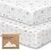 طقم ملاءات سرير أطفال من القطن العضوي من KeaBabies، قطعتان، للأولاد والبنات، مقاس 52 × 28 بوصة، من KeaSafari